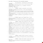 Non Compete Agreement Template for Company and Employee | CTR Optimized example document template