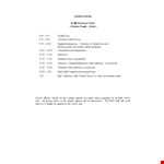 Sample School Visit Agenda for a Productive and Insightful Visit example document template 