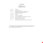 Sample School Visit Agenda for a Productive and Insightful Visit example document template