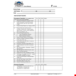 Internal Audit Financial Checklist example document template