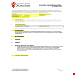 Effective Job Descriptions | Position Classification example document template