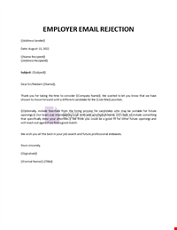 Employer Rejection
