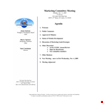 Committee Meeting Agenda Sample example document template