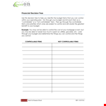 Financial Decision Tree Template example document template