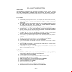 KYC Analyst Job Description example document template