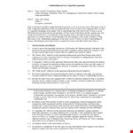 Create a Strong Non Compete Agreement Template for Your Party example document template
