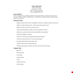 Marketing Associate Manager Resume example document template