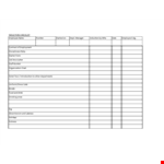 Induction Training Checklist Template example document template