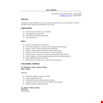 Professional Babysitter Resume example document template