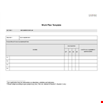 Efficiently Achieve Objectives with Our Work Plan Template - Insert Product example document template