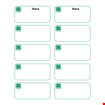 Create Professional Name Tags with Our Name Tag Template example document template