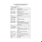 Industrial Visit Agenda example document template