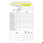 Vehicle Maintenance Log Template - Track Levels and Fluids example document template