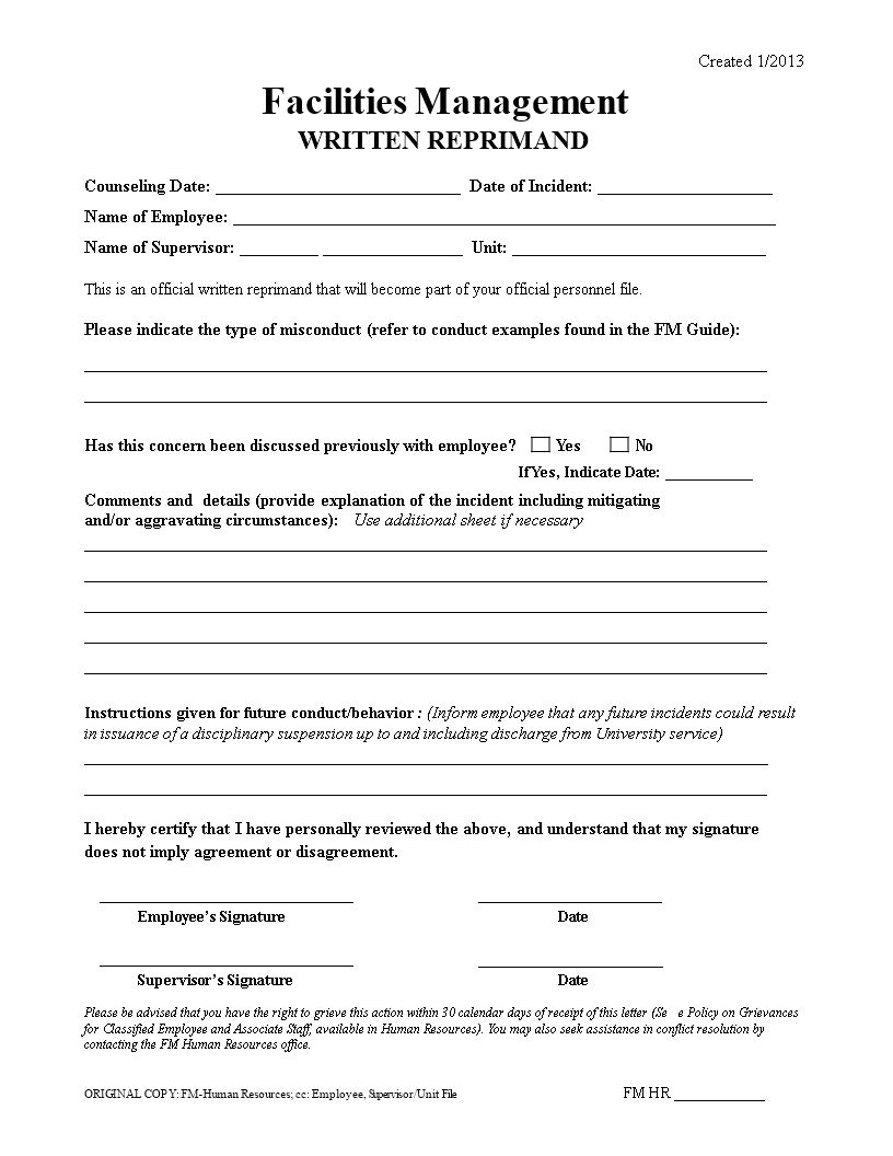 Employee Letter Of Reprimand Signed By Supervisor employee-letter-of-reprimand-signed-by-supervisor