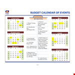 Event Budget example document template
