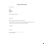 Thank You for doing business with us example document template