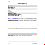 Example Of Employment Reference Request example document template 