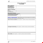 Example Of Employment Reference Request example document template