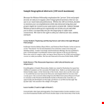 Sample Biographical Abstracts example document template