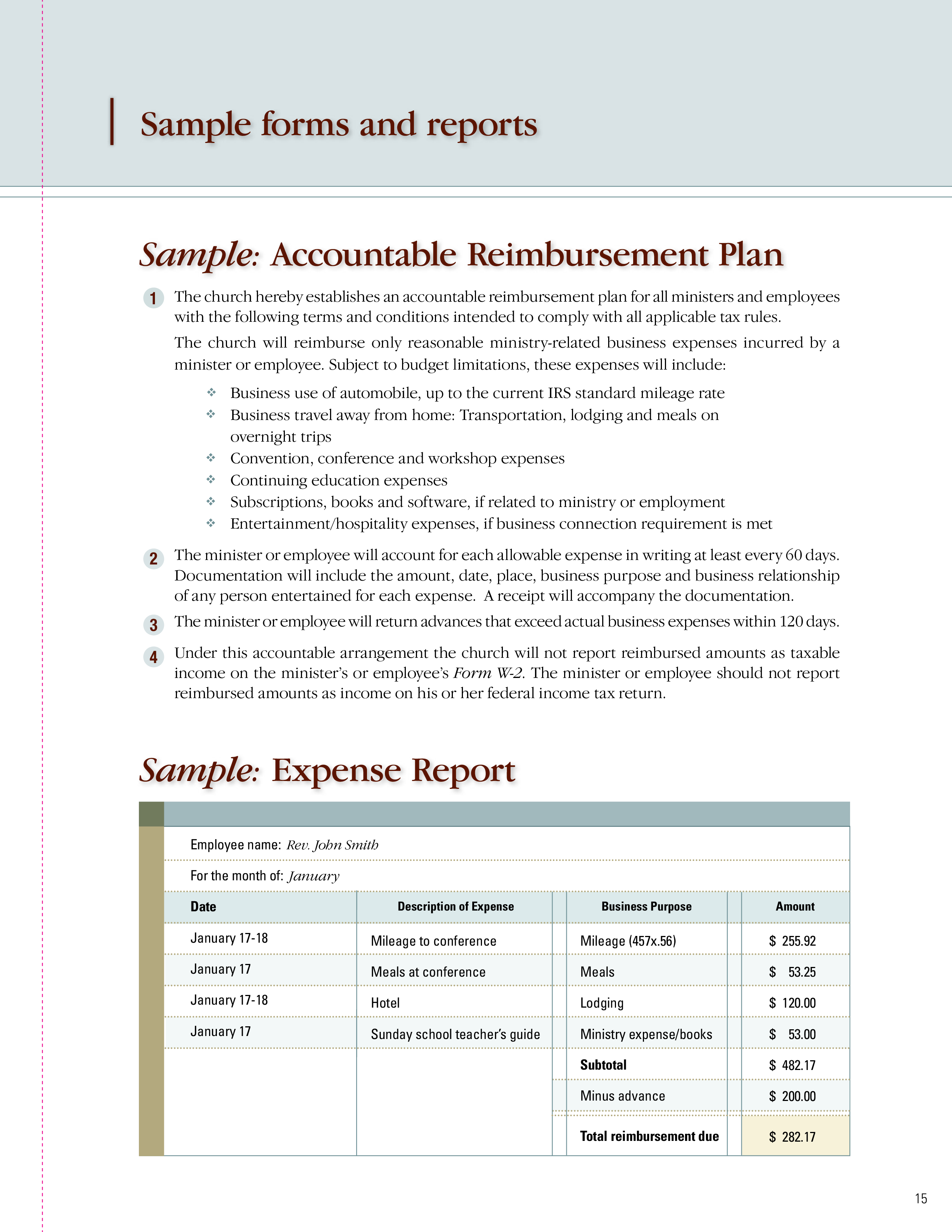 Employee Expense Report Sample employee-expense-report-sample