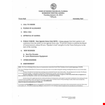 Workshop Meeting Agenda Template - Plan and organize your meetings efficiently example document template