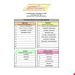 Christmas Party Potluck Sign Up Sheet | Orton example document template