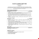 Sales Insurance Agent Resume example document template