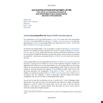 Appointment Letter Format for Accountant, Accounting Executive, Public Officer example document template