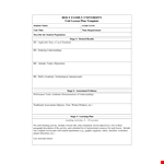 Unit Plan Template | Stage-By-Stage Lesson Planning Simplified example document template