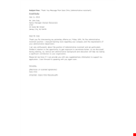 Thank You Letter After Second Interview For Administrative Assistant example document template