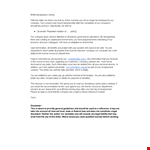 Free Termination Letter Template - Instant Download | Company Policy & State Law Compliant example document template