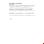 Immediate Resignation Letter: Please Resign Immediately | Global Foundries example document template 
