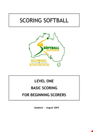 Printable Softball Score Sheet