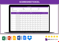 Scoresheet Excel