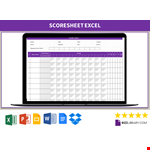 Scoresheet Excel example document template 
