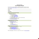 Event Planning Template - Plan, Submit and Organize Events | Applicable for Students example document template