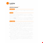 Strategic Plan Executive Summary Sample example document template