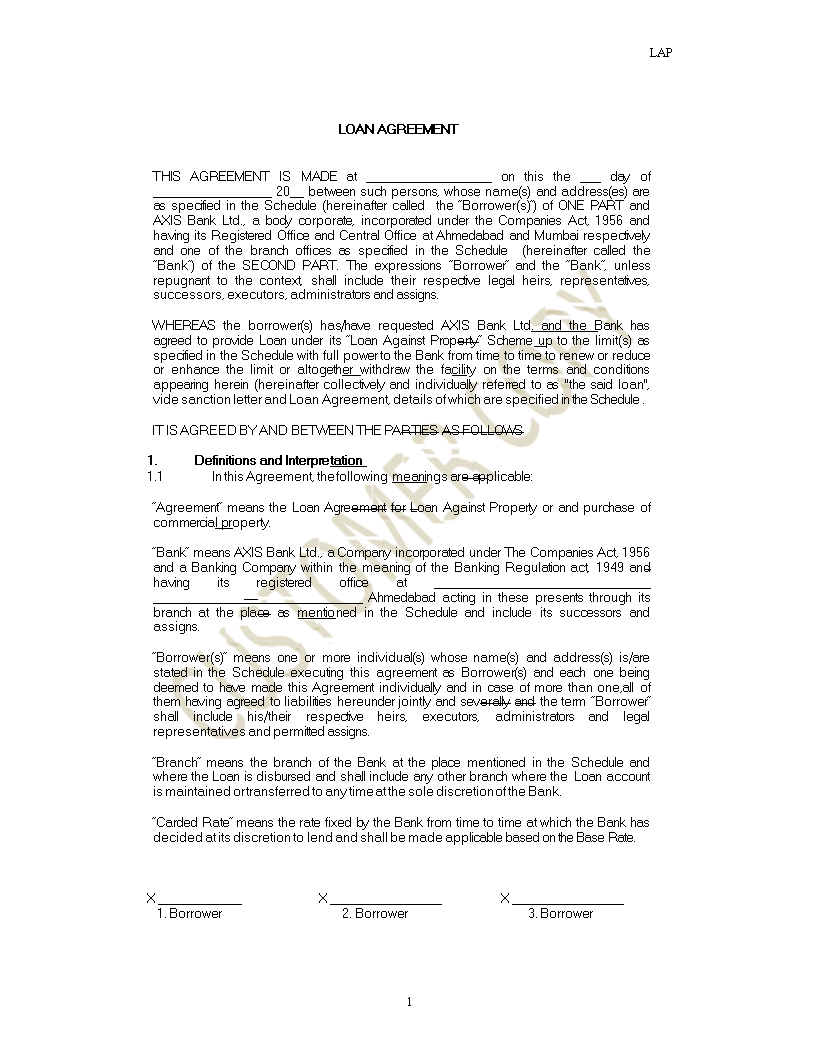 Guarantee Letter For Loan Template