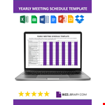 Yearly Meeting Schedule example document template
