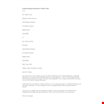 Employee Department Transfer Letter Template example document template