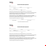 Overtime Authorization Agreement Form example document template 