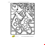 Color Fun with Crayola: Christmas Stocking Coloring Page example document template