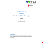 Social Media Project Plan Template for Retail: How to Boost Your Facebook Presence in Torquay example document template