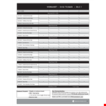 Workout Template for Effective Exercise Planning example document template