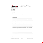 Joint Venture Agreement Template - Create a Successful Joint Venture Agreement example document template