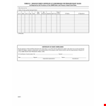 Certificate Of Conformance | Easy-To-Use example document template
