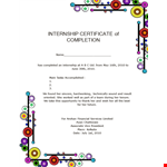 Customize Your Own Certificate of Completion | Internship & Course Certificate example document template