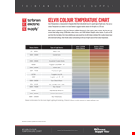 Kelvin Color Temperature Chart Template example document template
