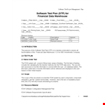 Easy-to-Use Test Plan Template for Optimized System Testing | Reports and Value Display example document template