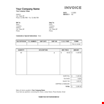 Free Sales Invoice Template Excel example document template